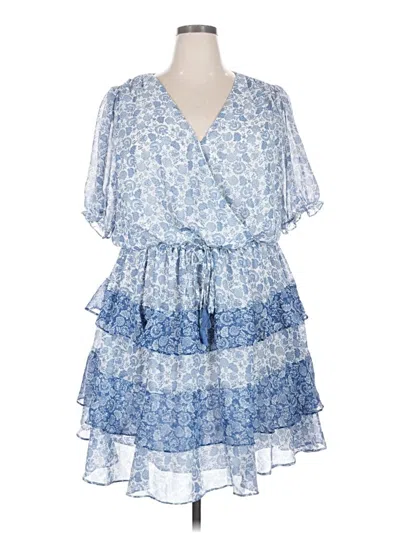 Pre-owned 1.state Casual Dress In Blue