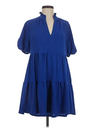 Pre-owned 1.state Casual Dress In Blue