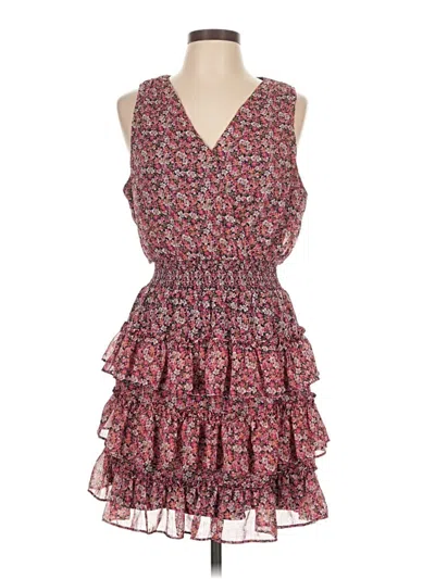 Pre-owned 1.state Casual Dress In Burgundy