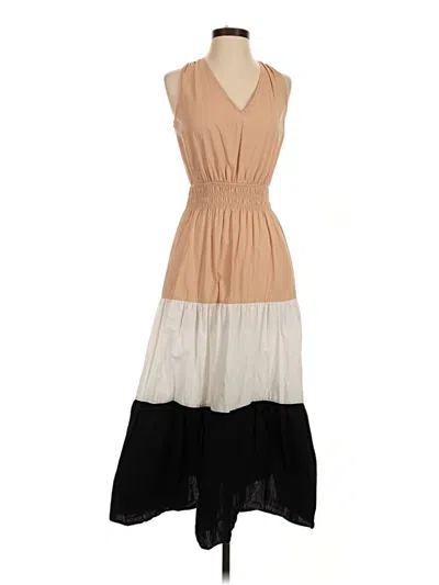 Pre-owned 1.state Casual Dress In Tan