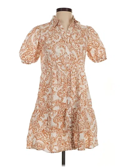Pre-owned 1.state Casual Dress In Tan