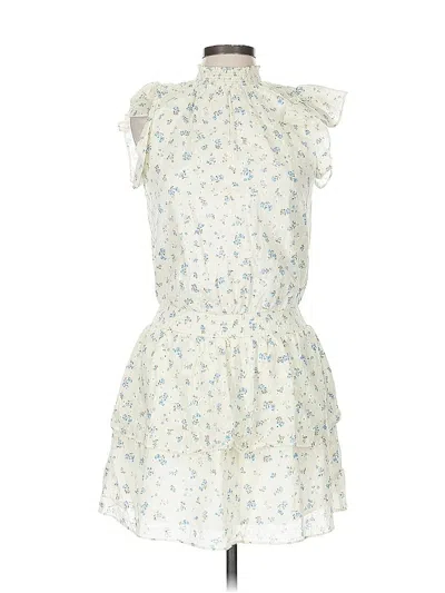 Pre-owned 1.state Casual Dress In White