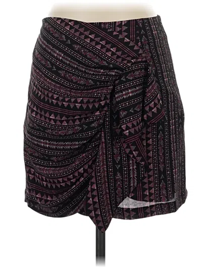 Pre-owned 1.state Casual Skirt In Burgundy