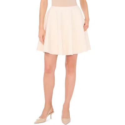1.state Circle Faux Shearling Skirt In Neutral