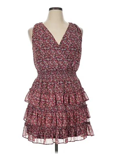 Pre-owned 1.state Cocktail Dress In Burgundy