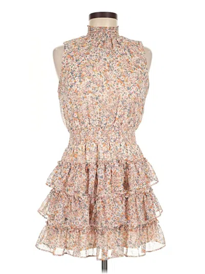 Pre-owned 1.state Cocktail Dress In Tan