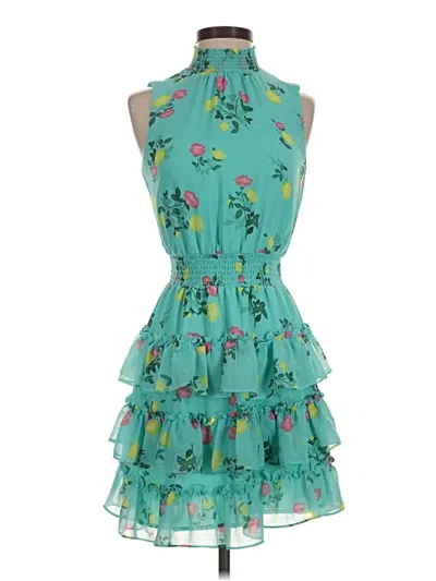Pre-owned 1.state Cocktail Dress In Teal