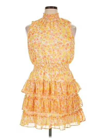 Pre-owned 1.state Cocktail Dress In Yellow