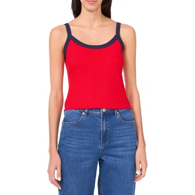 1.state Colorblock Jersey Tank In Goji Berry