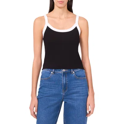 1.state Colorblock Jersey Tank In Rich Black