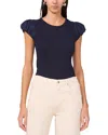 1.state Combo Tulip Sleeve Knit Tee In Indigo Night