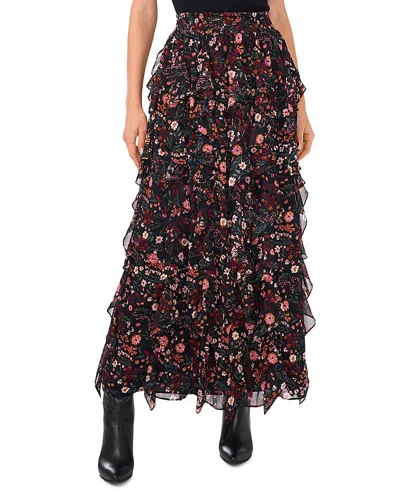 1.state Corkscrew Skirt In Rich Black
