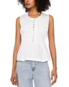 1.state Pintuck Pleat Sleeveless Top In Ultra White
