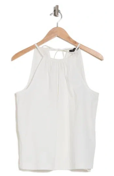 1.state Cotton Poplin Tank In New Ivory White