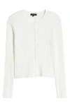 1.state Crewneck Cropped Cardigan In New Ivory