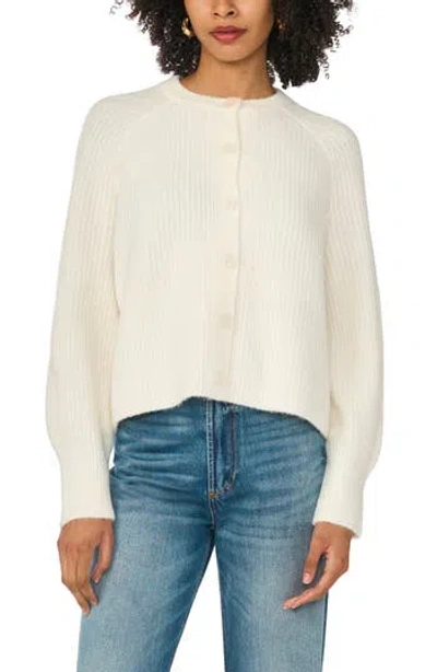 1.state Crewneck Cardigan In White