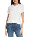 1.state Saddle Short Sleeve Sweater In White