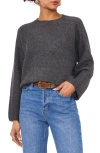 1.state Crewneck Sweater In Medium Heather Grey