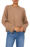 1.state Crewneck Sweater In Taupe
