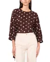 1.state Long Sleeve Polka Dot Woven Shirt