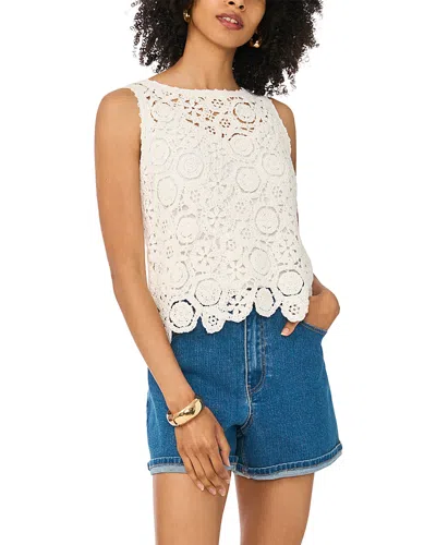 1.state Crocheted Tank Top In White
