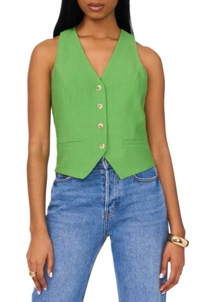 1.state Crop Vest In Salted Lime