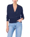 1.state Cross Front Long Sleeve Sweater In Blue