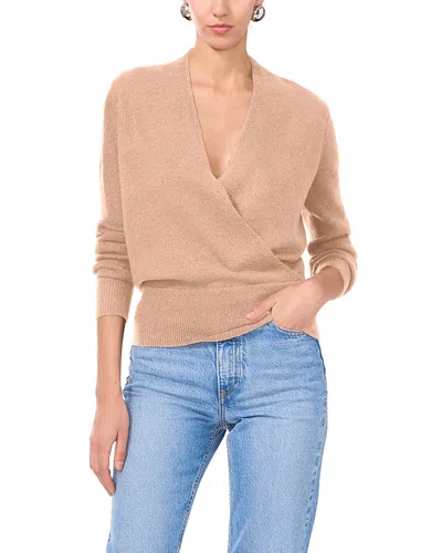 1.state Cross Front Long Sleeve Sweater In Brown