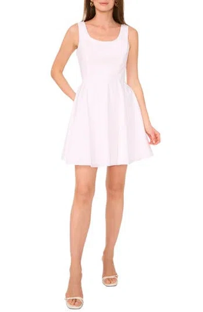 1.state Cutwork Fit & Flare Minidress In Ultra White