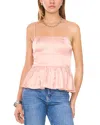 1.state Date Peplum Top In Rose Cloud