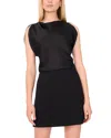 1.state Drapey Sleeveless Top In Black
