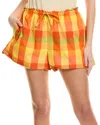 1.state Drawstring Short In Yellow