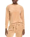 1.state Velour Turtleneck Top In Brown