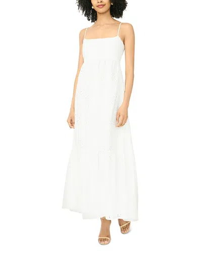 1.state Embroidered Eyelet Maxi Dress In Multi