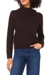 1.state Envelope Neck Pullover Sweater In Brown