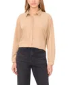1.state Faux Suede Shirt In Brown