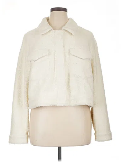 Pre-owned 1.state Fleece Jacket In Ivory