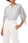 1.state Pintucked Blouse In Blue