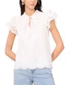 1.state Flutter Sleeve Blouse In Ultra White