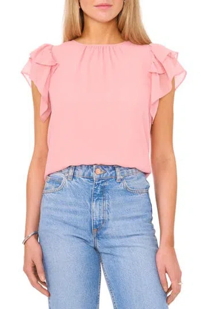 1.state Flutter Sleeve Top In Blush Pink