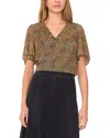 1.state Flutter Sleeve Top In Brown