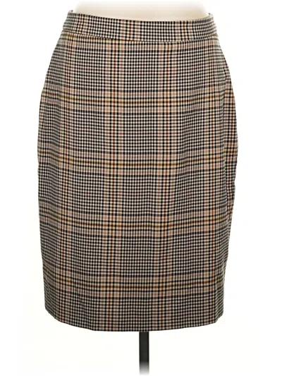 Pre-owned 1.state Formal Skirt In Brown