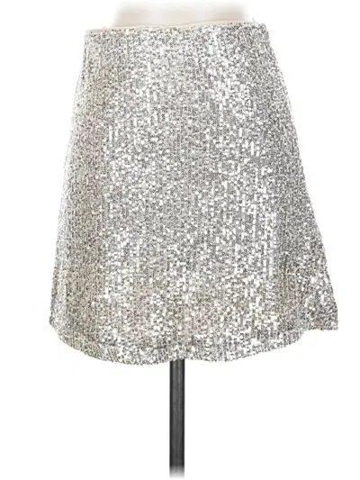 Pre-owned 1.state Formal Skirt In Silver