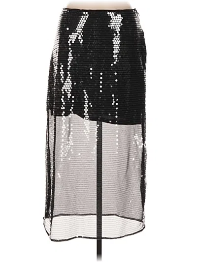 Pre-owned 1.state Formal Skirt In Silver