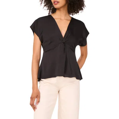 1.state Front Knot Peplum T-shirt