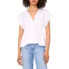 1.state Front Knot Peplum T-shirt In White
