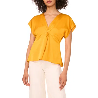 1.state Front Knot Peplum T-shirt