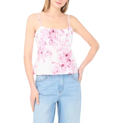 1.state Front Tie Smocked Camisole In Pink