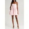 1.state Women's Gingham Bubble Hem Dress