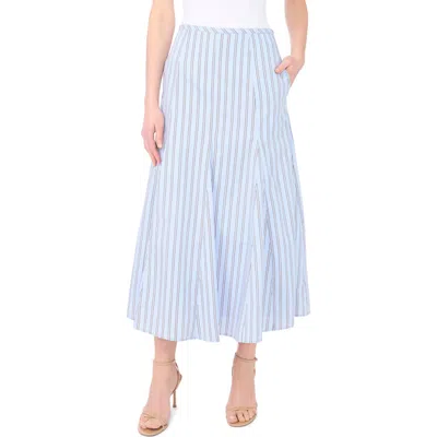 1.state Godet Hem Poplin Midi Skirt